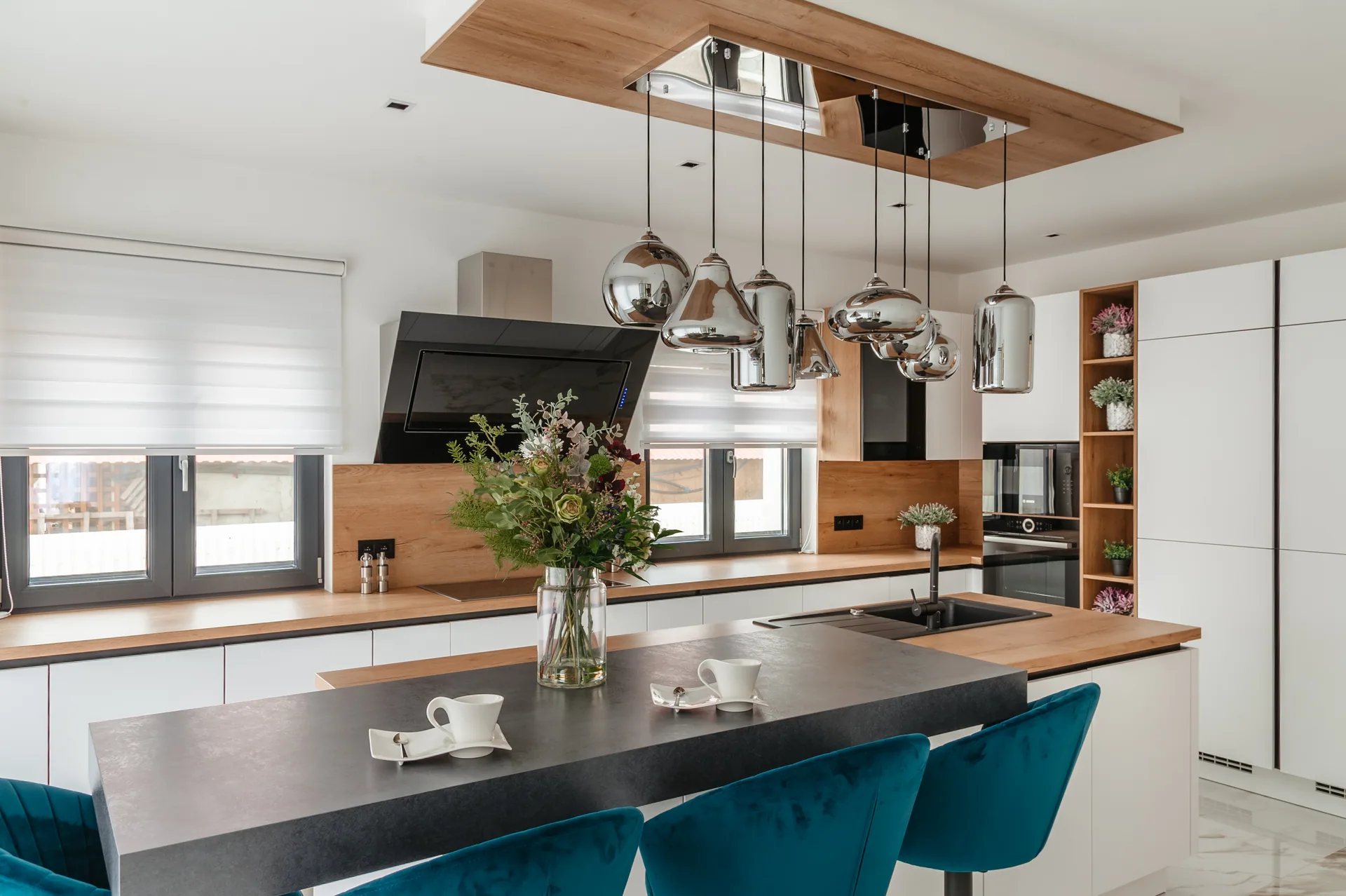 Plus — arctic white, blat oak ventura — poza 4
