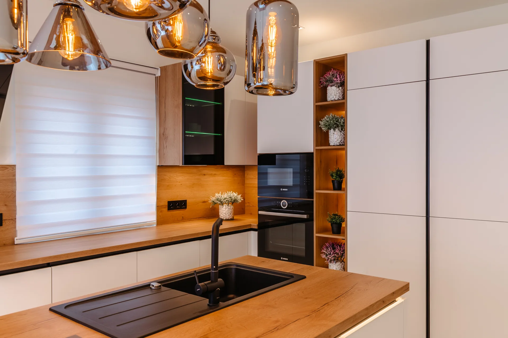 Plus — arctic white, blat oak ventura — poza 7