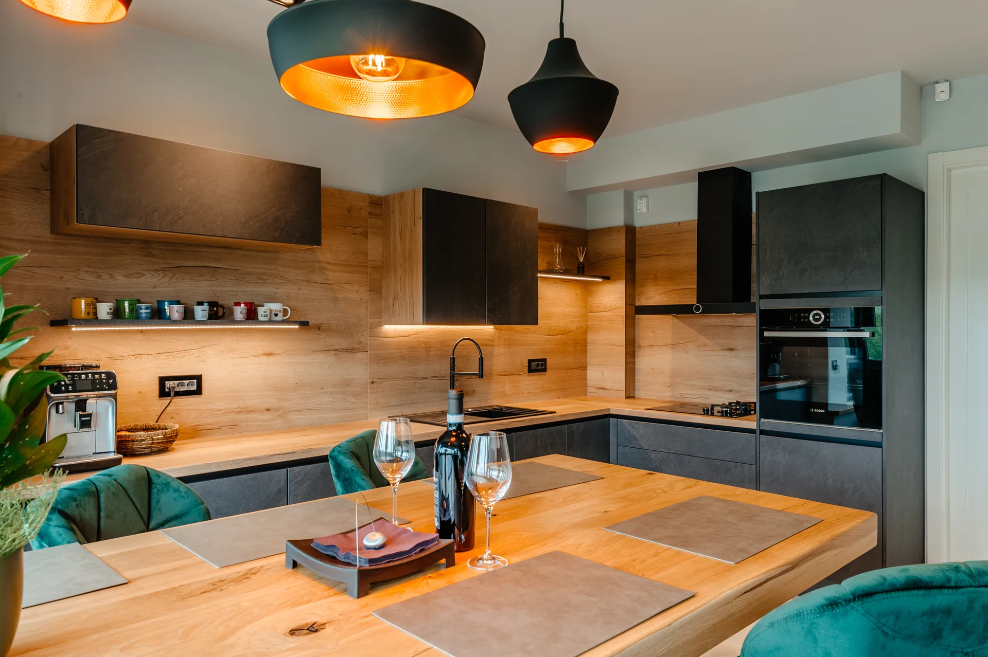 Stone — basalt, blat oak ventura — poza 17
