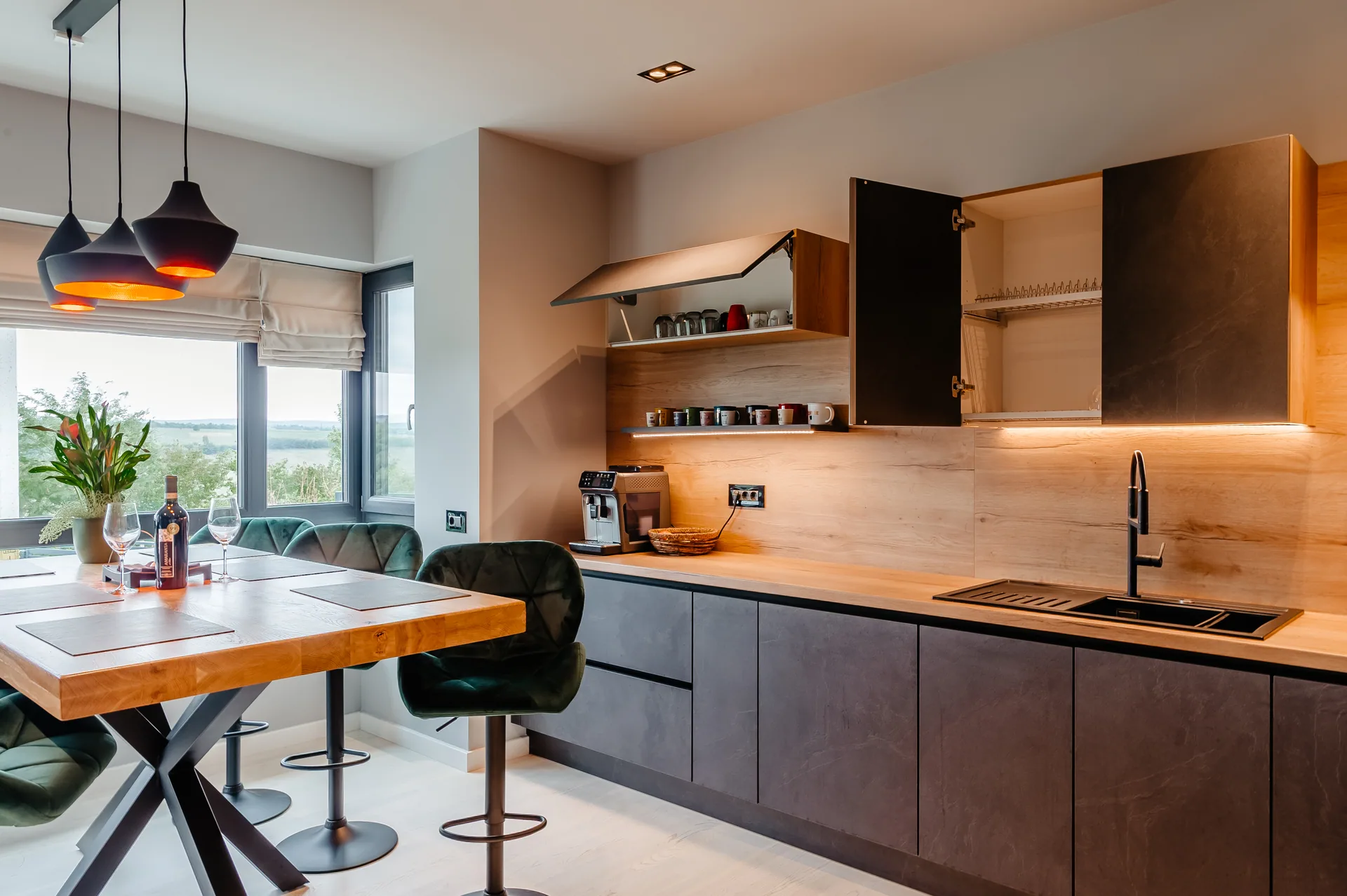 Stone — basalt, blat oak ventura — poza 21